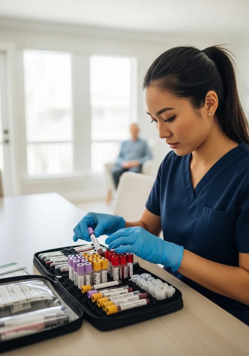 Mobile phlebotomy visit in Poughkeepsie