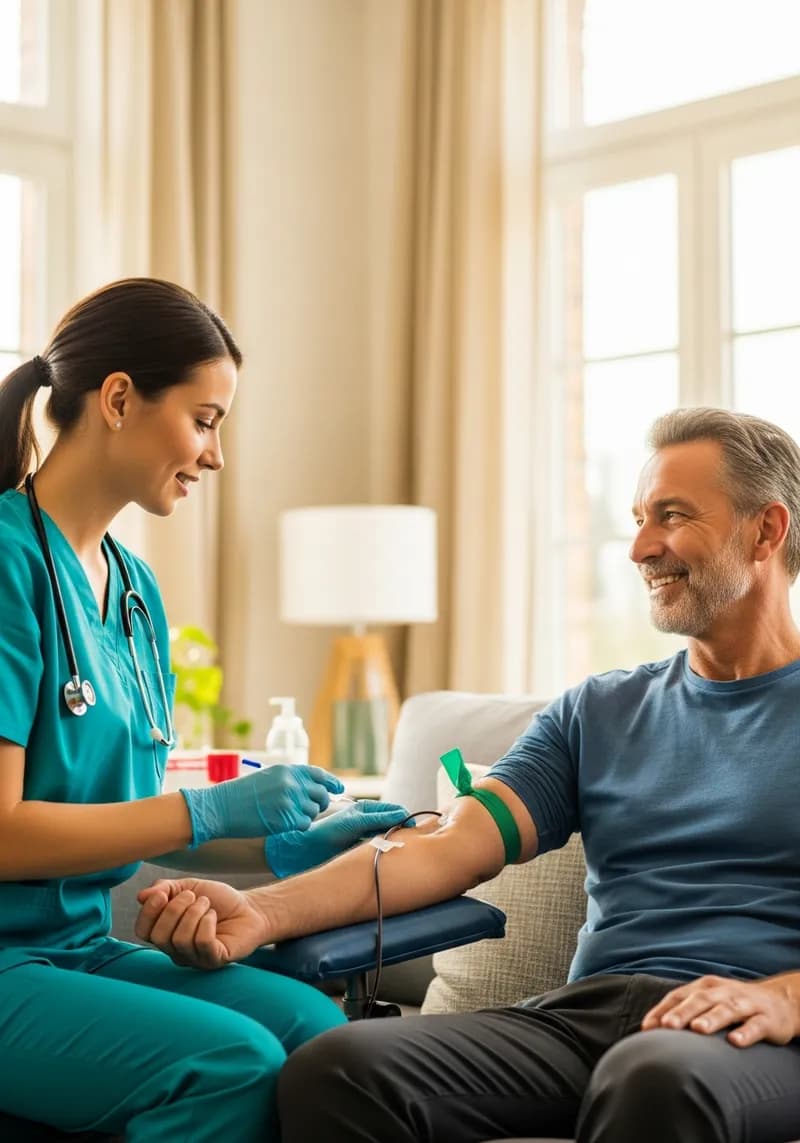 Mobile phlebotomy visit in Tampa