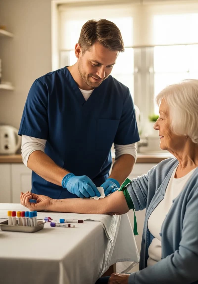 Mobile phlebotomy visit in Eureka