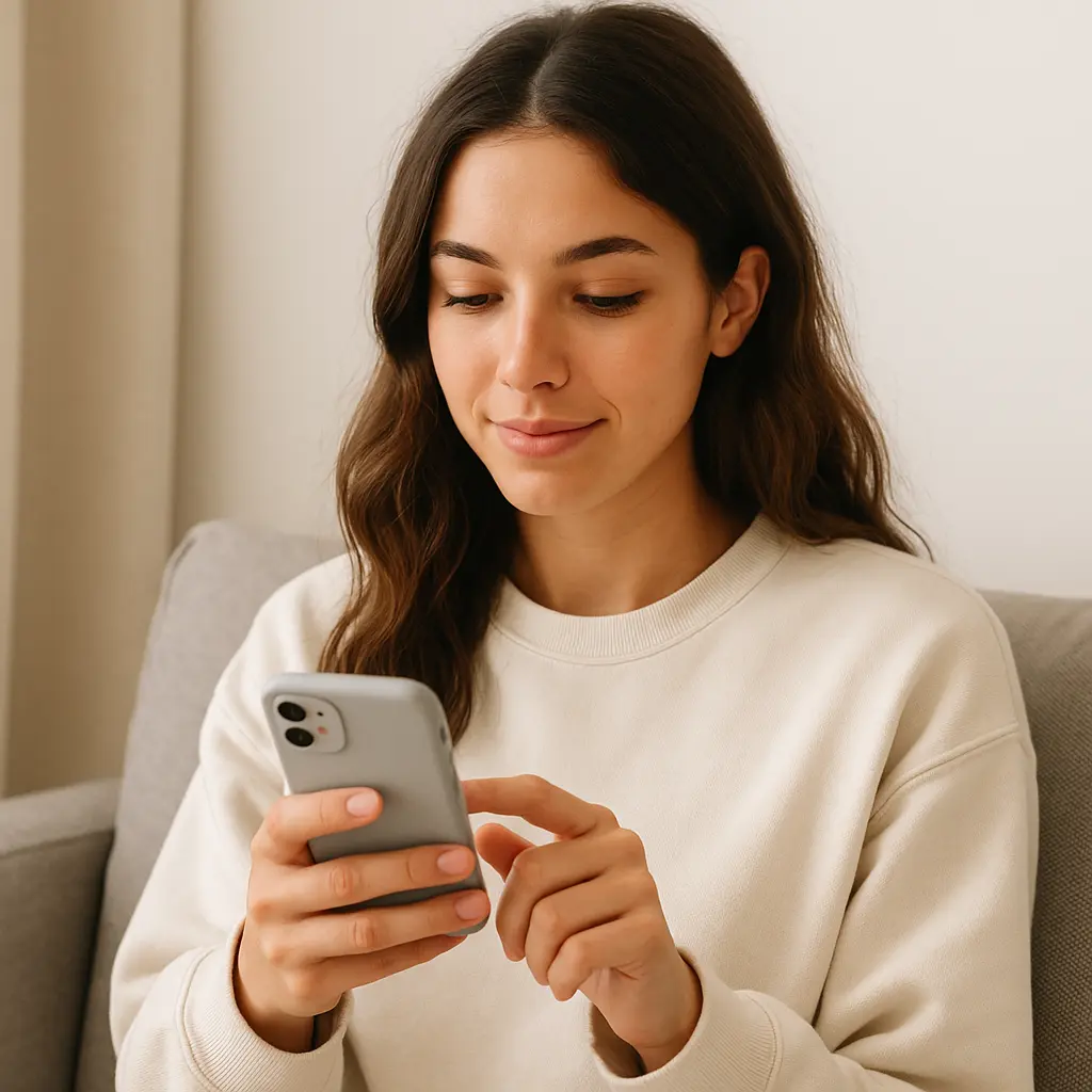 Mobile phlebotomist arriving at a patient’s home for an at-home blood draw appointment