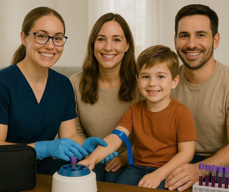 An at home phlebotomy appointment