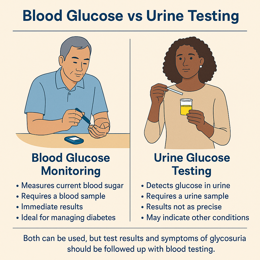 blood glucose vs urine testing